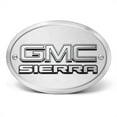 thumbnail image 2 of GMC Sierra 3D Logo on Brushed Oval Billet Aluminum 2 inch Tow Hitch Cover, 2 of 6