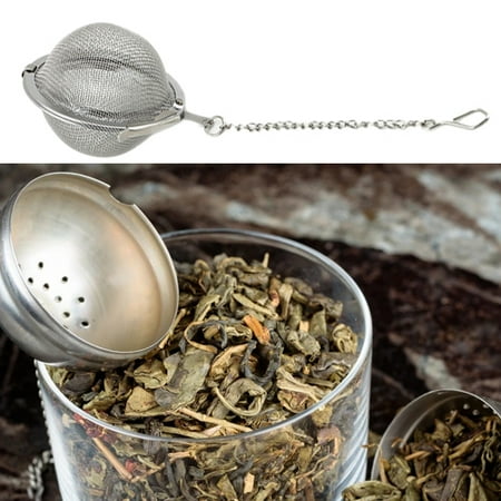 

Fofcroll Stainless Steel Infuser Strainer Mesh Tea Spoon Locking Spice Egg Shaped Ball