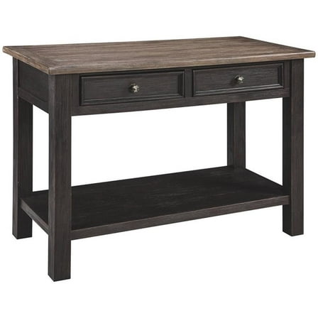 Bowery Hill 2 Drawer Console Table in Grayish Brown