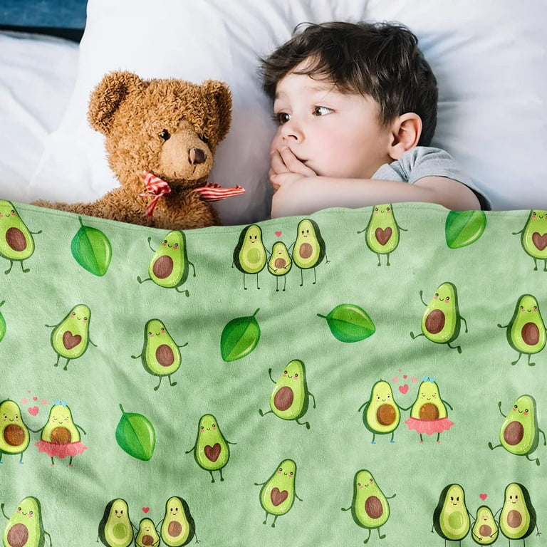 Sowide Avocado Blanket Green Blanket Throw Gifts for Avocado Lovers Soft Lightweight Comfy Avocado Family Flannel Blanket Cute Fleece Plush for Boys Girls Adult Couch Bed Living Room 50 x60 Walmart ...
