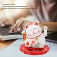 thumbnail image 3 of Solar Fortune Cat, Prosperous Life Waving Chinese Cat Solar Powered Lucky Cat for Home Office, Car Decor, 3 of 7