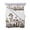 Brown, variant on Blue Flowers Queen Size Down Alternative Comforter, Lightweight Comforter Quilt Bedding Set with Pillow Shams Simple Spring Ombre Botanical Floral All Seasons Bed Comforter Duvet Insert 90"x96"