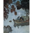 thumbnail image 2 of Edmund Dulac 15x18 Black Ornate Wood Framed Double Matted Museum Art Print Titled - The Snow Queen Pl 3 (1911), 2 of 5