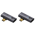 thumbnail image 1 of Divisor USB-C 2 en 1 PD 100W para iPhone 15/Series Galaxy S21/S20 (gris), 1 of 5