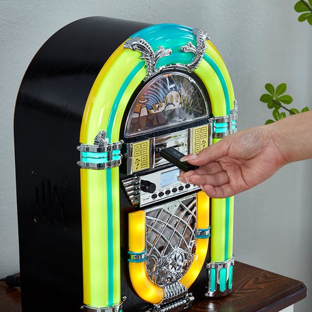 Arkrocket Athena Mini Jukebox / Tabletop CD Player / Bluetooth