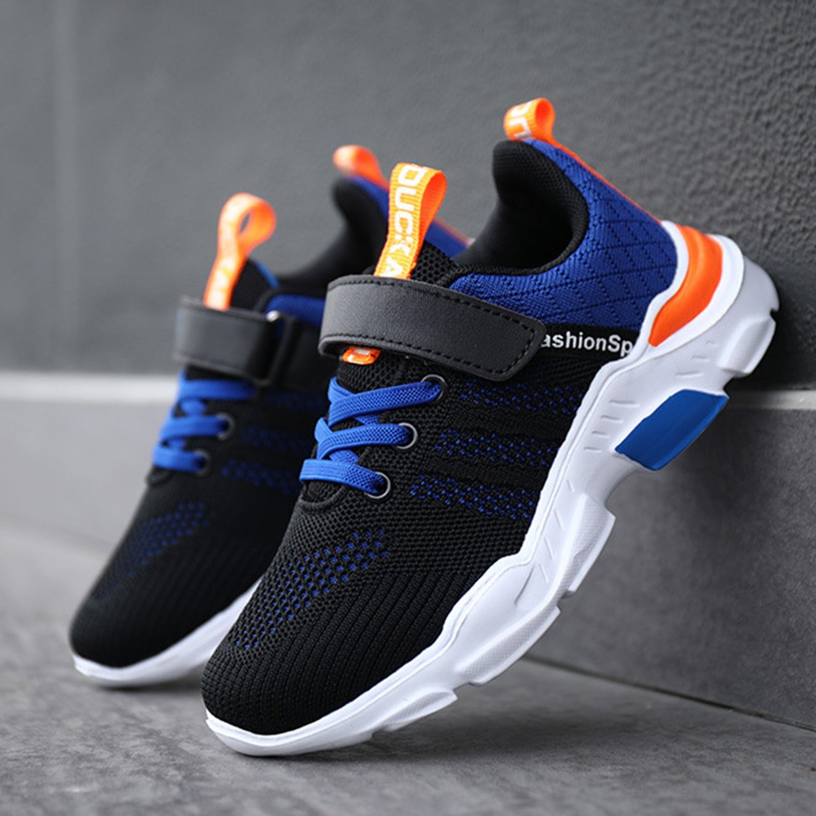 WZEIIOT Toddler Boys Sneakers Breathable Mesh Slip On Sport Shoes Lightweight Indoor Outdoor Training Tennis Running Active Play Athletic Shoes Us Size:12.5