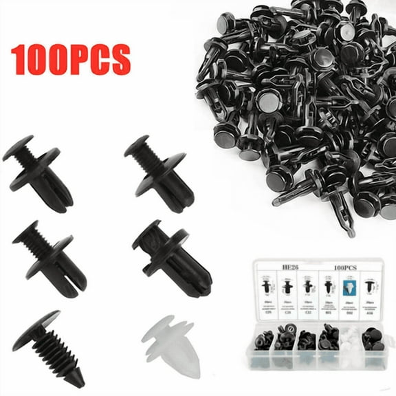 For Subaru 100Pcs Bumper Hood Clips Retainer Rivet Fastener Fender Push Pin US