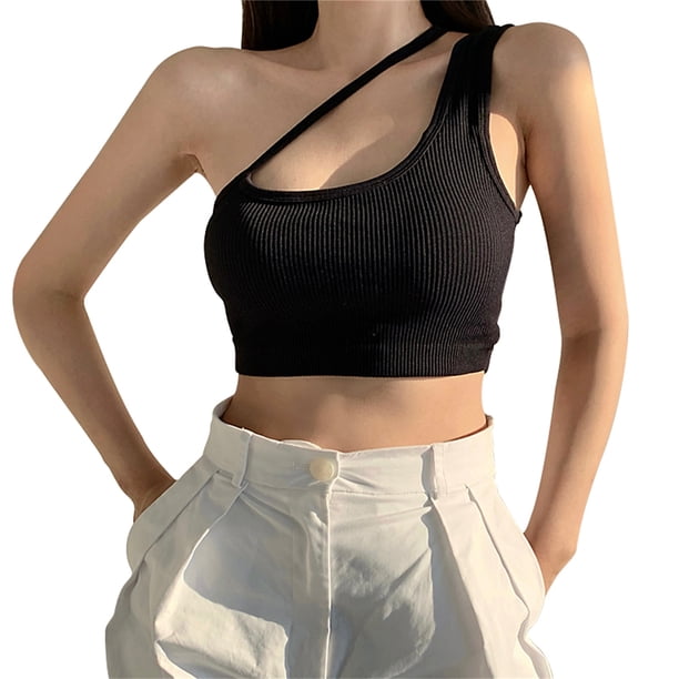 Txlixc Blusa sexy de ombligo para mujeres Txlixc moda