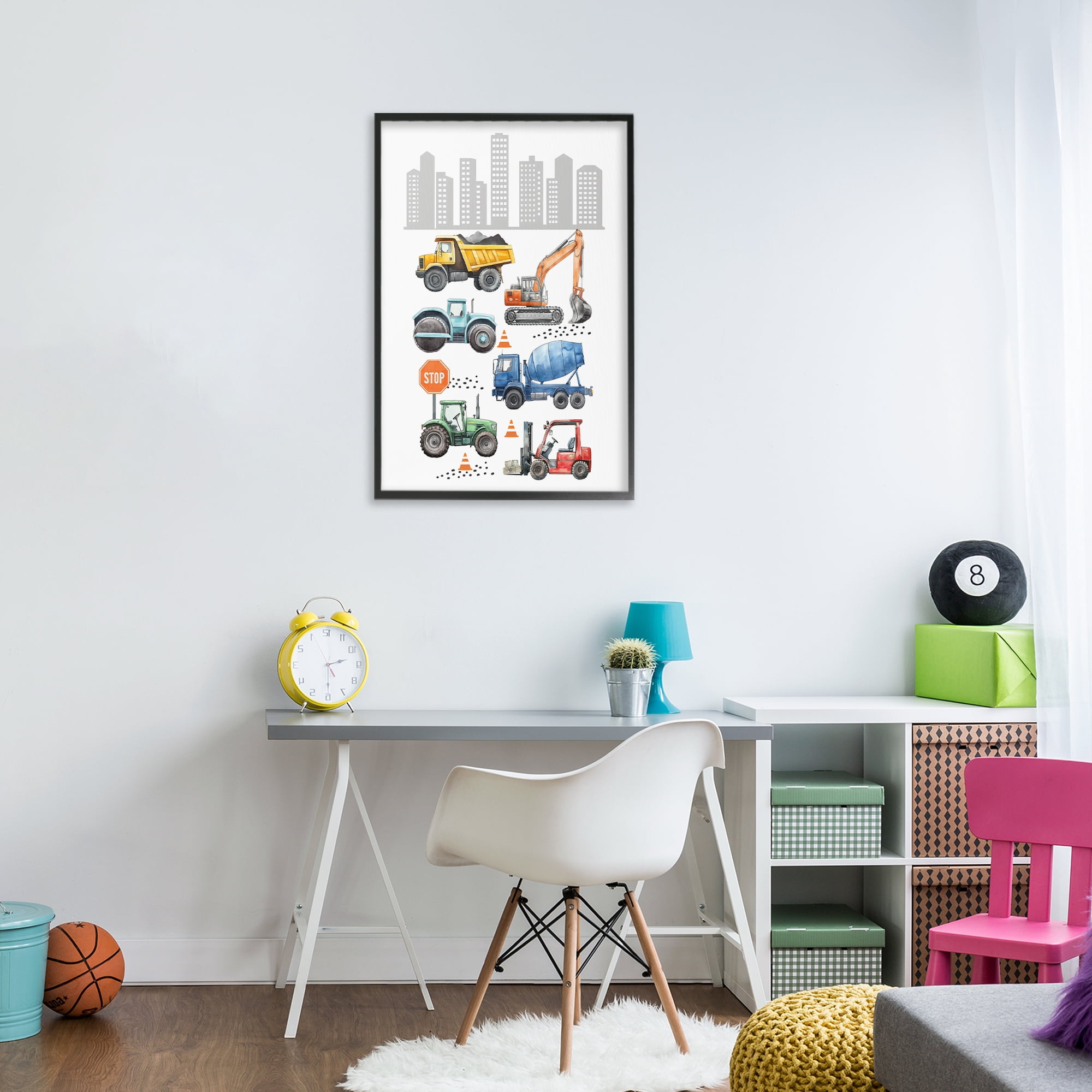 Stupell Industries City Keeps Moving Black Framed Giclee Art, design by Christine Simpson Art