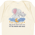 thumbnail image 4 of Inktastic My Great Aunt Loves Me to the Moon and Back Boys or Girls Long Sleeve Baby Bodysuit, 4 of 5