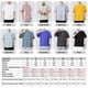 thumbnail image 5 of Camiseta de manga corta para hombre, cuello redondo, algodón liso, informal, 5 of 8