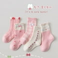 thumbnail image 2 of Ougyinr Toddler Girls Boys Kids Socks Fashion Cotton Socks 5 Pairs for 1-12Y, 2 of 9