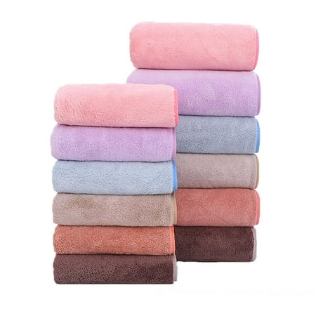 

SUANMAY Towel Coral Fleece Set 2 Towels + 1 Bath Towel Absorbent Family Bath Towel