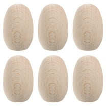 6pcs Fake Eggs Wood Craft Eggs Unfinished Wooden Eggs for Painting Craft Eggs Wood Eggs