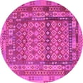 thumbnail image 1 of Ahgly Company Indoor Round Southwestern Pink Country Area Rugs, 6' Round, 1 of 4