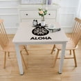 thumbnail image 3 of YANMS Aloha Tropical Fruit Hawaii Healthy Organic Doodle Vitamin Ananas Food Square Tablecloth Great for Home Kitchen/Parties/Holiday Dinner White, 3 of 7