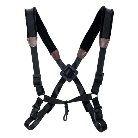 Correa de saxofón para niños y adultos, arnés de correa hombro, presión cuello y el hombro para saxofón alto tenor soprano
