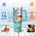 thumbnail image 4 of 40oz Funny Nurse Life Stainless Steel Flip Straw Tumbler Spill Proof Travel Cup Double Wall Vacuum Insulated Coffee Mug with Handle, 4 of 6