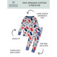 thumbnail image 6 of Honest Baby Clothing Organic Cotton Boy/Girl 2-Piece Long Sleeve Pajama Set, 2T to 5T, 6 of 7