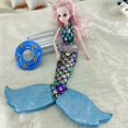 thumbnail image 3 of Muñeca sirena a escala de 30 cm, falda de cola de pez, vestido de muñeca, 6 puntos, accesorios para muñecas, ropa, puesto de juguetes, 3 of 5