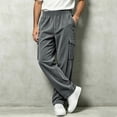 thumbnail image 4 of StSilkitty Baggy Pants for Men Elastic Waist Fishing Hiking Pants with Pockets Athletic Running Sweat Pants, 4 of 7