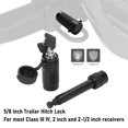 thumbnail image 3 of Trailer Hitch Lock, 5/8 Inch Trailer Hitch Lock, Zinc Alloy Lock Slide Tube, Keyless Push, 3 of 7