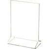 Plymor Clear Acrylic Sign Display / Literature Holder (Top-Load), 4" W x 5" H (24 Pack)