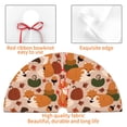 thumbnail image 4 of Sikiie Autumn Fox Pumpkin Lazy 30-48 inches {designName} Print Christmas Tree Skirt Snowman Xmas Tree Skirt with Edge Christmas Decorations for Holiday Party-36", 4 of 7