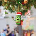 thumbnail image 2 of Nmdmisc Cucumber Xmas Tree Hangings Ornaments,Pickle Ornaments for Christmas Tree,Cute Mini Acrylic Cucumber Christmas Pendant for Christmas Tree House Decor Xmas Holiday Party Gift, 2 of 2