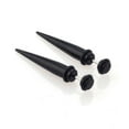 thumbnail image 2 of harmtty 2Pcs Unisex Punk Ear Fake Cheater Stretcher Rivet Taper Plug Tunnel Gauges, 2 of 7