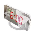 thumbnail image 2 of Proyector ajustable reloj digital led linterna lámparas de noche lámparas de cama termómetro relojes de proyección para dormitorio sala de estar blanco, luz roja kenally EL022658-02, 2 of 6
