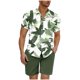 thumbnail image 1 of Mens Camisas de Manga Larga Casual Elegante Cuadrado Girar Hacia Abajo Cuello Botón Blusa, Verano de Spandex, 1 of 5