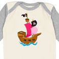 thumbnail image 4 of Inktastic Pirate ship Girls Long Sleeve Baby Bodysuit, 4 of 5