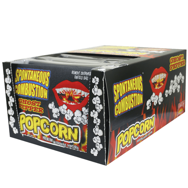 Spontaneous Combustion Ghost Pepper Popcorn 12 Pack