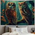 thumbnail image 2 of Orinice Owls Branch Forest Tapestry Wall Hanging Unique Style Graphic Tapestries Home Wall Decor Art for Living Room Bedroom Apartment Farmhouse Dorm 60x50inch, 2 of 6