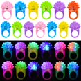 thumbnail image 1 of Anillos con iluminación LED MINGOMINGO, paquete de 25 unidades, regalo de fiesta para niños, 1 of 8