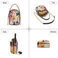 thumbnail image 3 of FORMRS Crossbody Bag for Women Quilted Travel Shoulder Cell Phone Purse with Chain Strap Handbag, Art Geometric, 3 of 7
