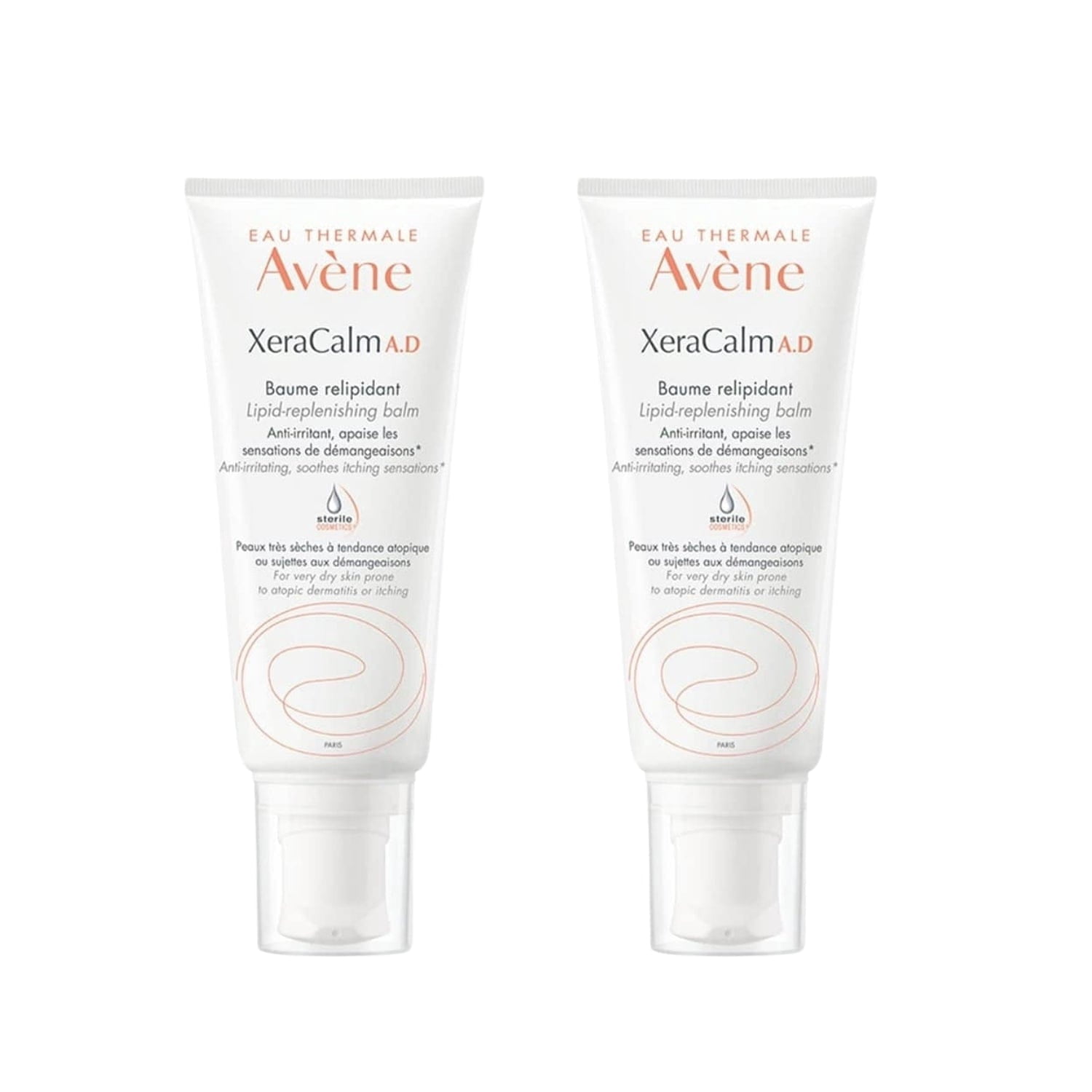 Avene XeraCalm A.D  Lipid Replenishing Moisturizer Balm 200 ml -2 Pack