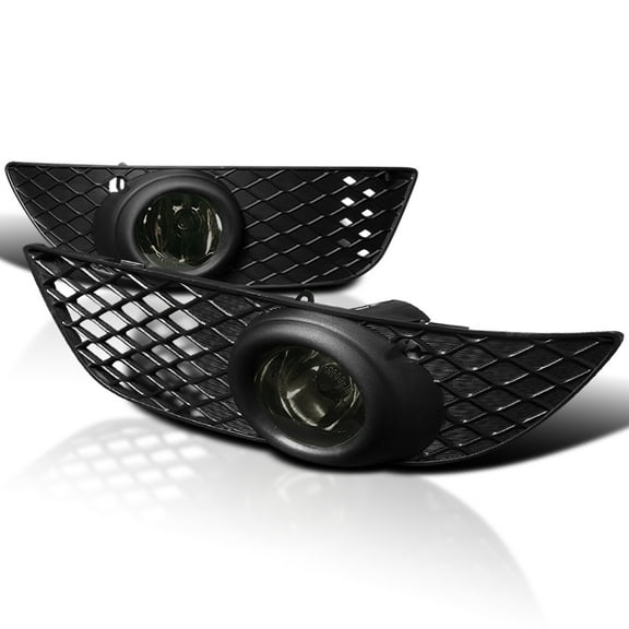 Spec-D Tuning Smoke Lens Fog Lights   H11 Bulbs Included Compatible with 2008-2012 Mitsubishi Lancer De Es L R Pair Assembly