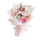 thumbnail image 3 of Ramo de flores de ganchillo para el Día de la Madre, flores falsas, flores artificiales tejidas Papel de regalo rosa, 3 of 9