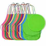 Onepine 16 Pieces 8 Colors Fabric Aprons Painting Aprons Children's Art Smock for Kitchen, Classroom, Painting Activity