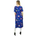 thumbnail image 5 of Bimba Women's Floral Printed Royal Blue Kurta Classic Designer Tunic Casual-14, 5 of 9