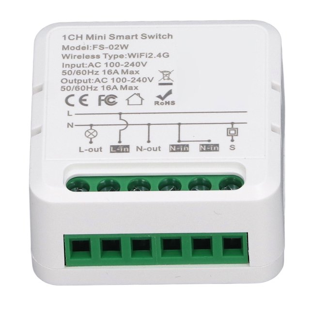Module de Commutateur de Relais Intelligent, Commutateur de Lumière Intelligent de Compte à Rebours pour les Ventilateurs Humidificateurs de Portes de Garage
