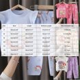 thumbnail image 3 of HCNTES Baby Girl Clothes Baby Girls Clothes Cute Printed Flying Sleeve T-Shirt Top + Long Pant 2pcs Outfit Set Kids Girl Summer Clothing Size 3M 6M 12M 18M 24M 3T 4T 5T 6T, 3 of 4