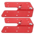 thumbnail image 4 of DYNWAVECA Attic Ladder Hinge Easy Installation Sturdy Metal Heavy Duty Red Replacement 2pcs, 4 of 10