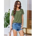 thumbnail image 5 of Ekouaer Womens Pajama Set Ribbed Knit Soft Shorts Pjs Summer Sleepwear Two Piece Casual Lounge Sets with Drawstring & Pockets, 5 of 6