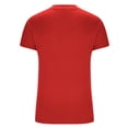 thumbnail image 4 of MORESEC Women Slim Fit T-Shirts Short Sleeve Basic Tees Round Neck Casual Tops Solid Color Summer Everyday Shirts Fashion Apparel, Red M, 4 of 7