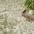 thumbnail image 3 of Nourison Astra Machine Washable 5'3" x Round Ivory Green Vintage Indoor Rug, 3 of 9