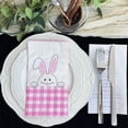 thumbnail image 4 of QuanTara Easter Bunny Napkins, 16-Count Disposable Paper Napkins 7.87x4.33in, Pink Themed Napkins for Birthday & Easter Party, Table Decorations & Supplies, 4 of 6
