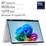 HP OmniBook 7 Flip 16" 2K Touchscreen Laptop, Intel Core Ultra 5 226V, 16GB LPDDR5x RAM, 1TB PCIe SSD, Intel Arc Graphics, AI Boost 40 TOPS, WiFi 7, Thunderbolt 4, Windows 11 Pro